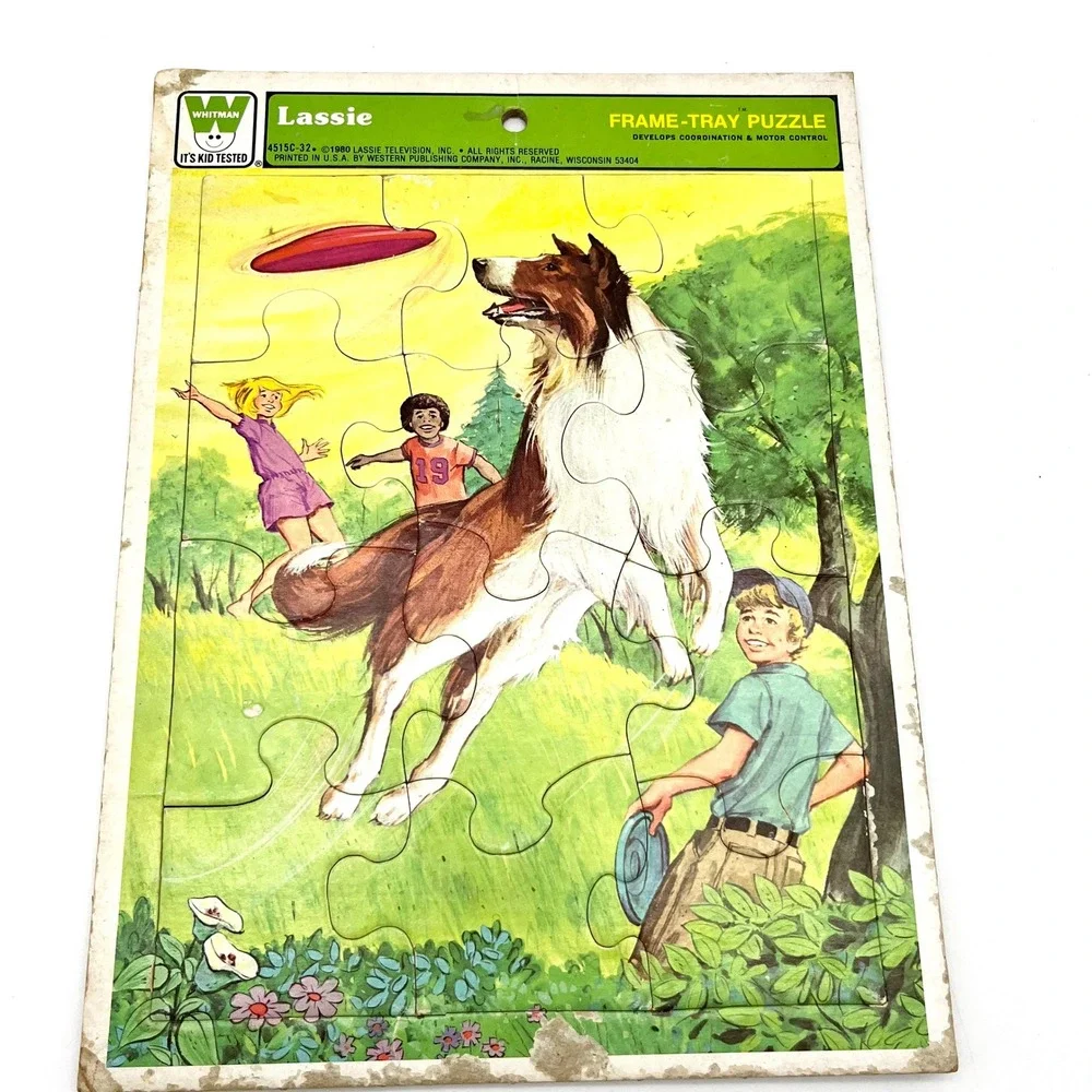 Whitman Golden Frame Tray Puzzles Lot of 3 Vintage Childrens Puzzles‎